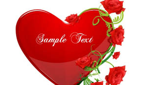 abstract valentine card